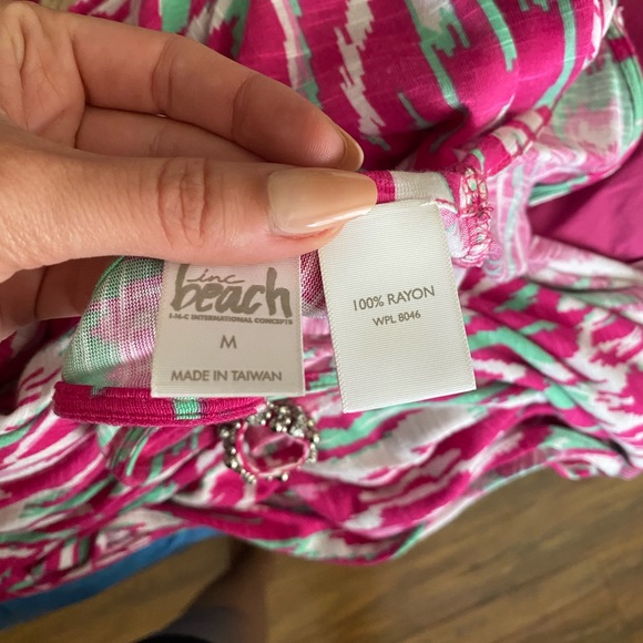 Pink Maxi Dress with Rhinstones - Picture 5 of 5